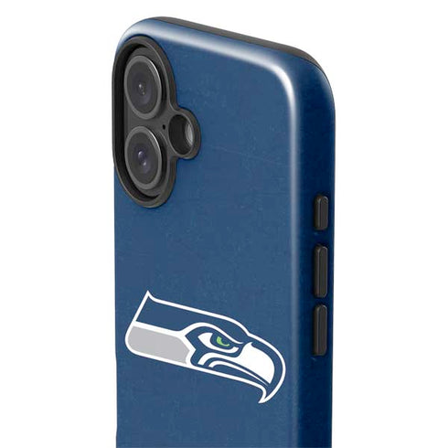 NFL Seattle Seahawks Distressed iPhone 16 Plus Impact Case